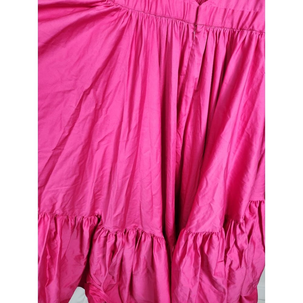 Making The Cut Women's 2X Magenta Ruffle Hi/Lo Midi Dress NWT - Picture 12 of 12